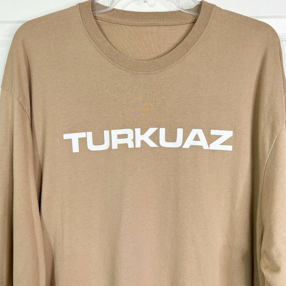Independent Trading Company Mens Tan Turkuaz Powerfunk Long Sleeve T Shirt Sz XL - Picture 6 of 9